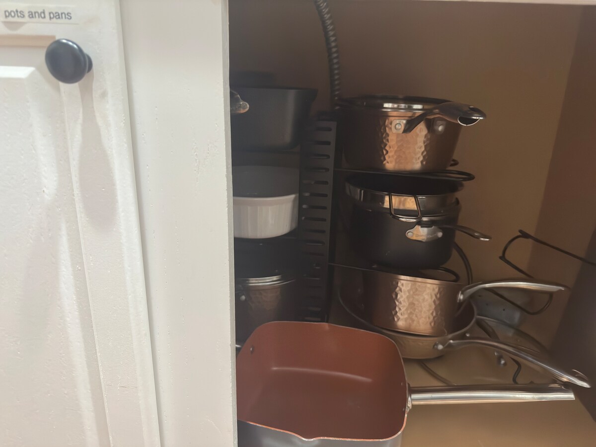 Kitchen cookware storage at Parkton Place
